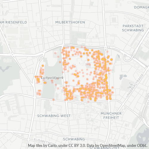 Heatmap für plz 80804