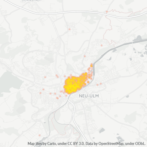 89073 Standortdichte-Heatmap