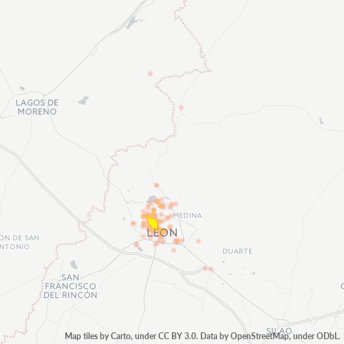 37320 Mapa de calor de densidad empresarial