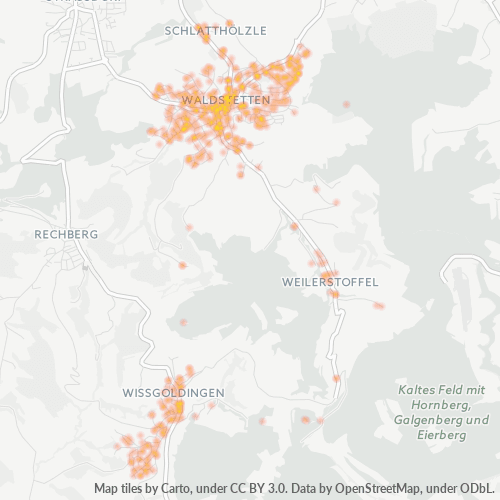 Heatmap für plz 73550