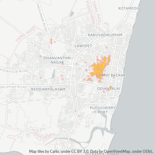 605011 Business Density Heatmap