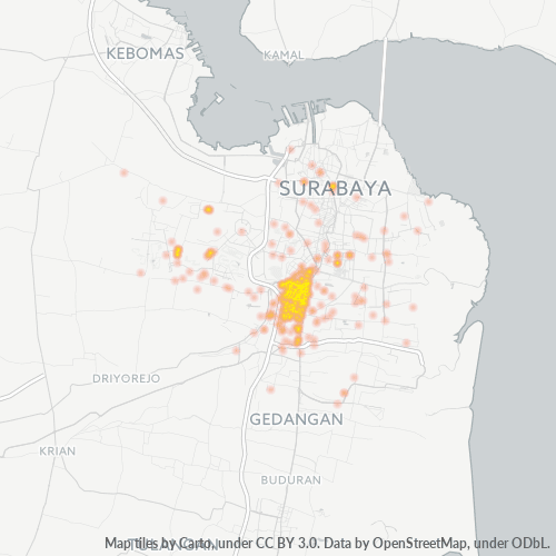 60231 Peta Panas Densitas Bisnis