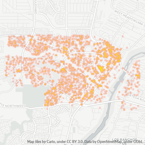 87114 Business Density Heatmap