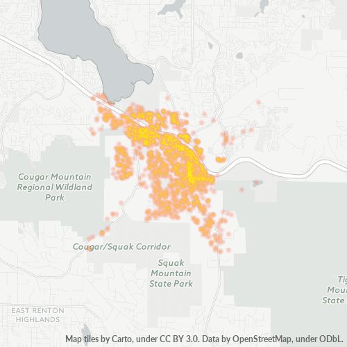 98027 Business Density Heatmap