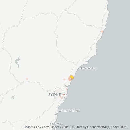 2263 Business Density Heatmap
