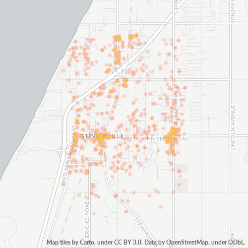 49127 Business Density Heatmap