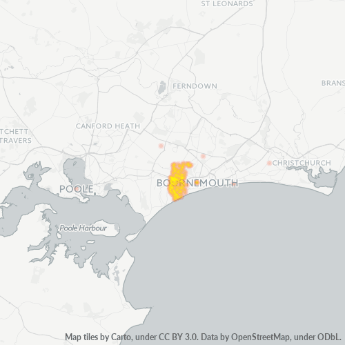 BH4 Business Density Heatmap