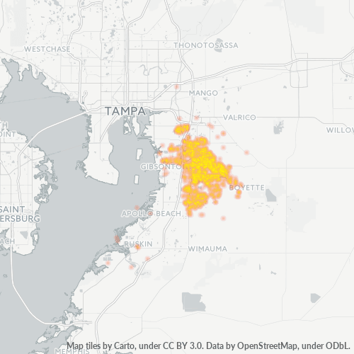 33569 Business Density Heatmap
