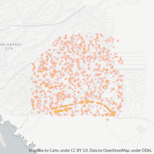 86406 Business Density Heatmap