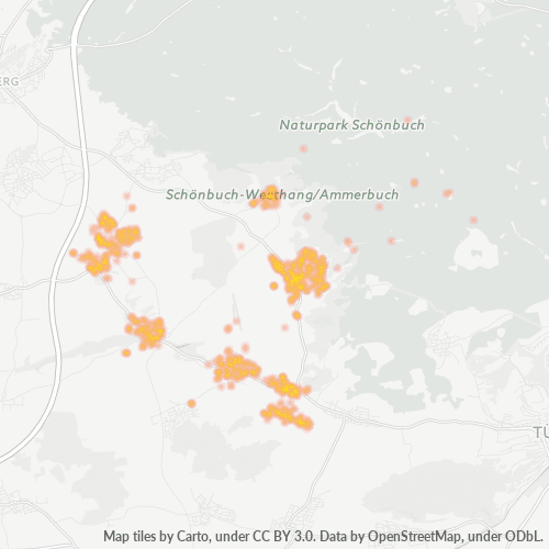 Heatmap für plz 72119