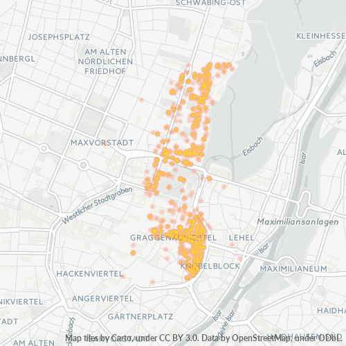 Heatmap für plz 80539