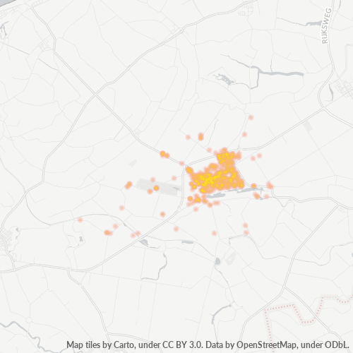 Heatmap voor postcode 4501