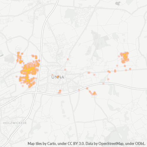 59427 Standortdichte-Heatmap