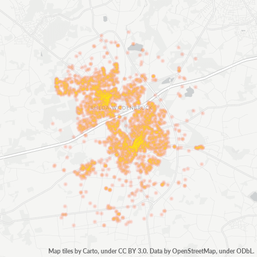 Heatmap für plz 33378