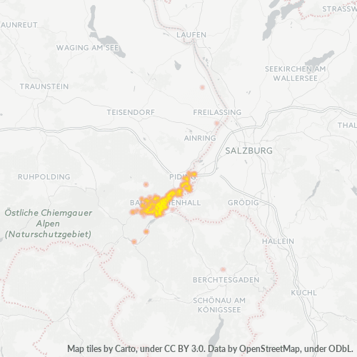 Heatmap für plz 83435