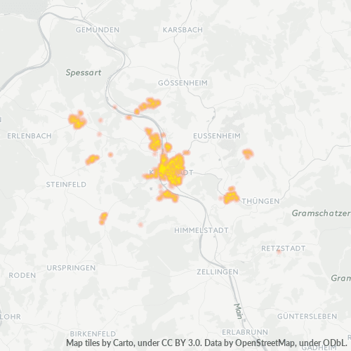 Heatmap für plz 97753