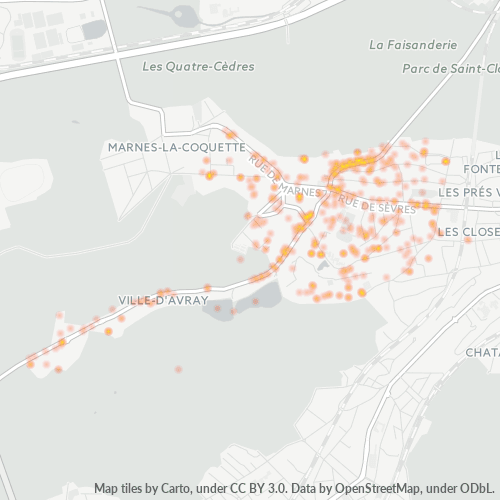 92410 Thermocarte de densité d'activité