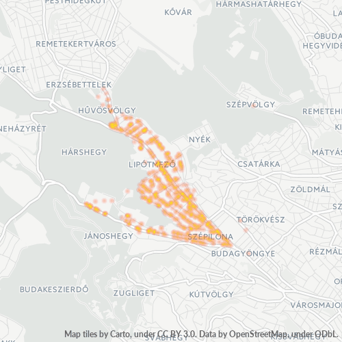 1021 Vállalati sűrűségi térkép