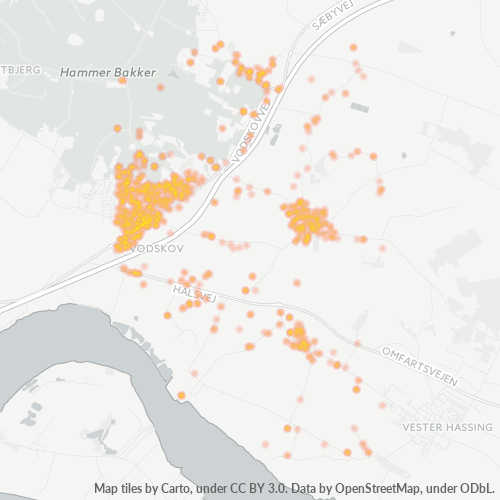 9310 Heatmap over forretningstæthed