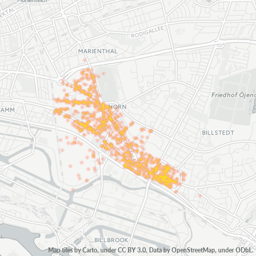 22111 Standortdichte-Heatmap