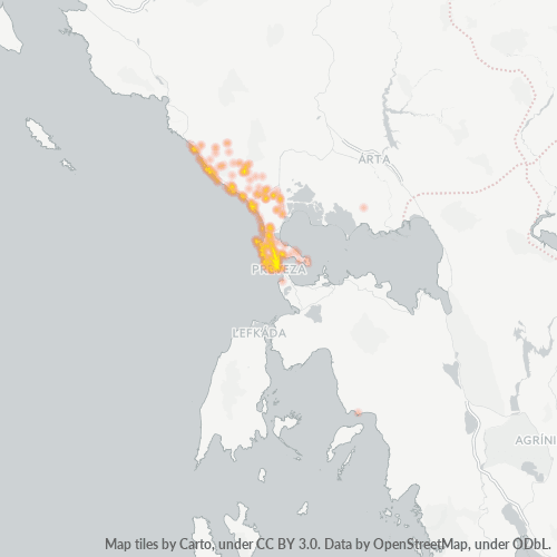 481 00 Χάρτης θερμότητας πυκνότητας επιχείρησης