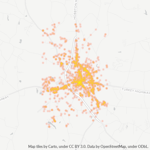 28328 Business Density Heatmap