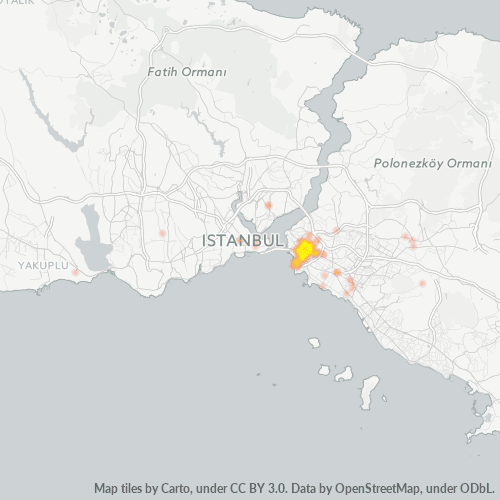 34718 Şirket Yoğunluğu Isı Haritası