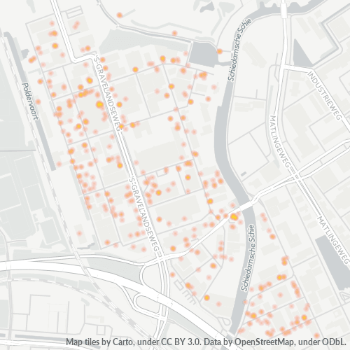 Heatmap voor postcode 3125