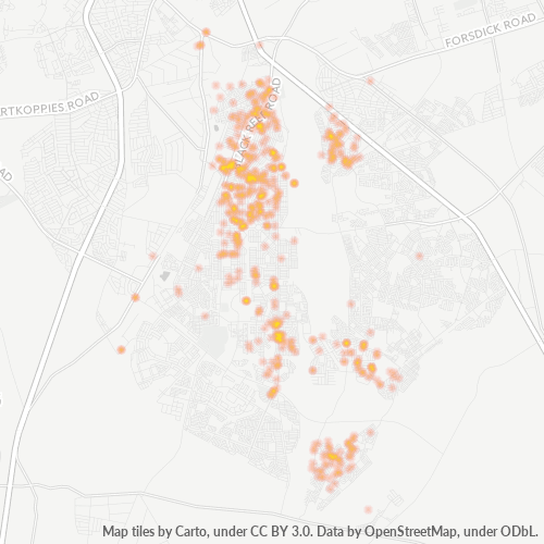 1431 Hittekaart vir Besigheidsdigtheid