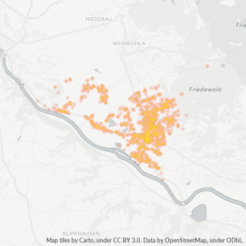 Heatmap für plz 01640