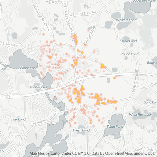 02660 Business Density Heatmap