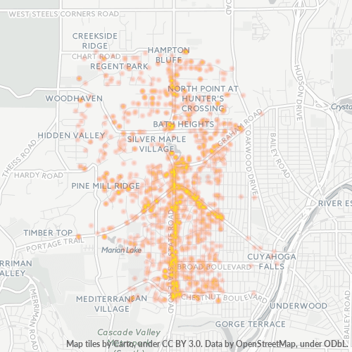 44223 Business Density Heatmap
