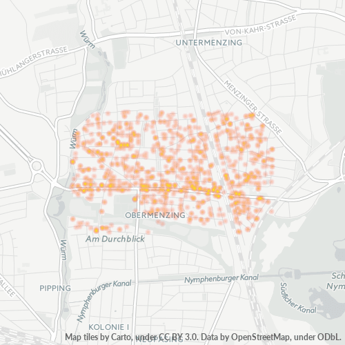 Heatmap für plz 81247