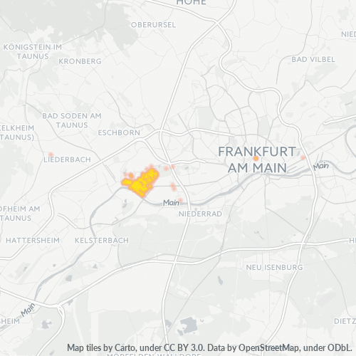 Heatmap für plz 65934