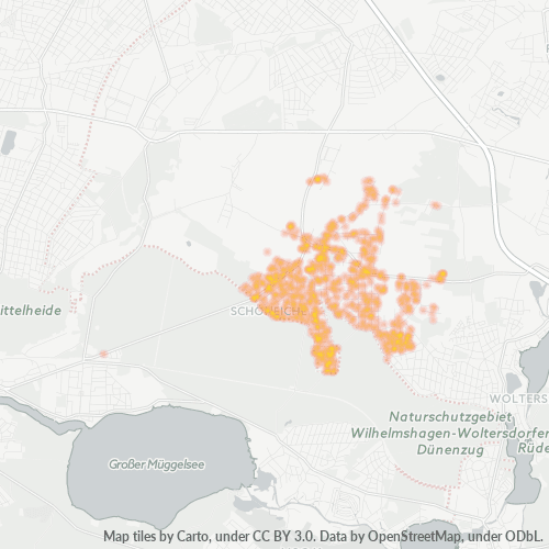 Heatmap für plz 15566
