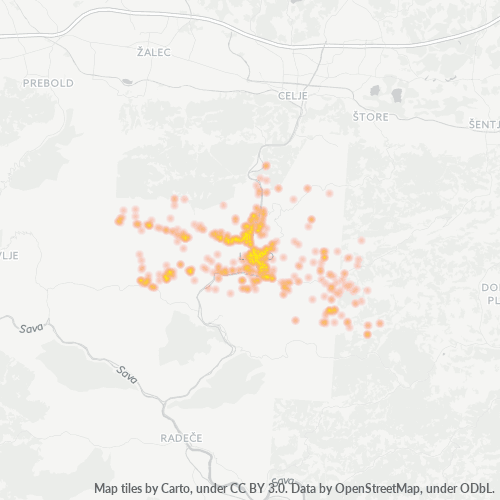 3270 Zemljevid gostote poslovanja