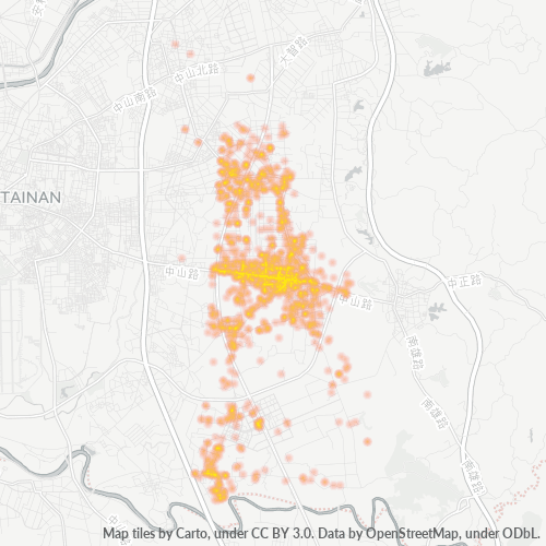 711 商業密度熱圖
