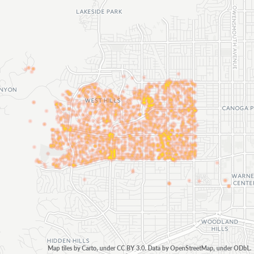 91307 Business Density Heatmap