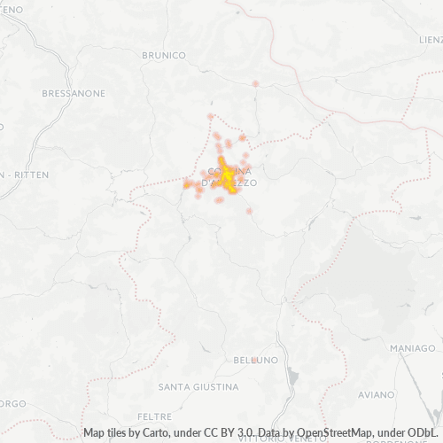 Mappa di calore per cap 32043