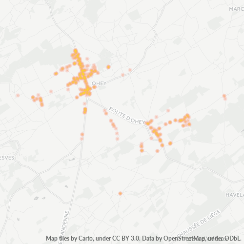 Heatmap voor postcode 5350