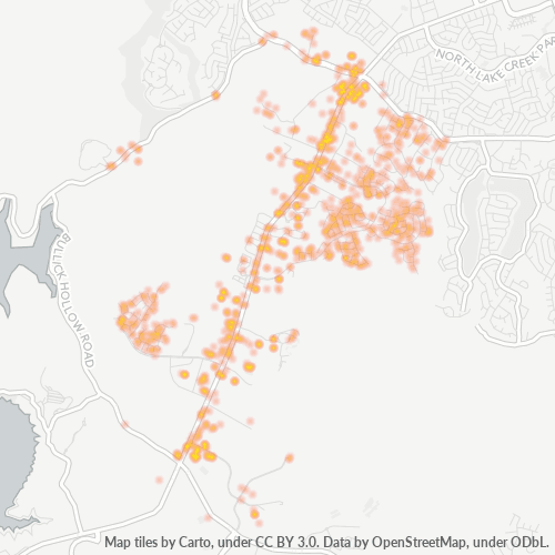 78726 Business Density Heatmap