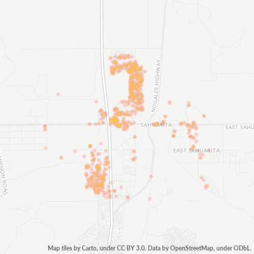 85629 Business Density Heatmap