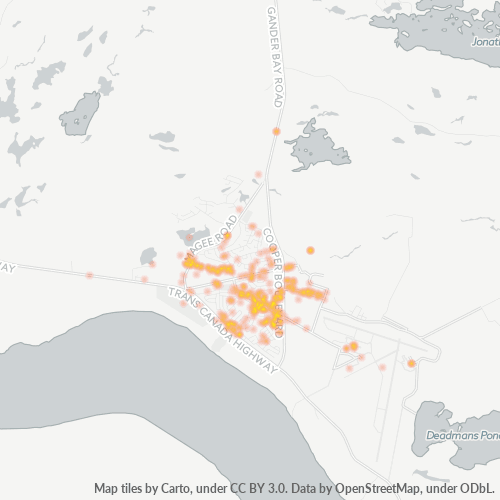 A1V Business Density Heatmap