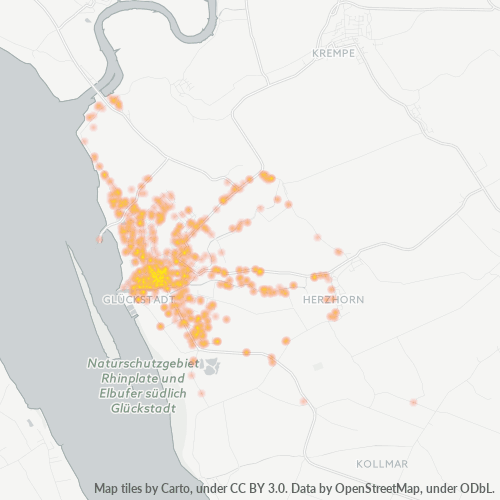 Heatmap für plz 25348