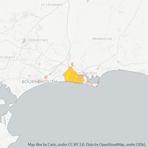 BH6 Business Density Heatmap
