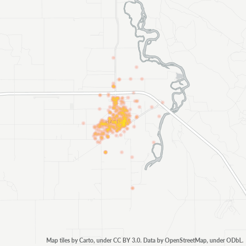 59034 Business Density Heatmap