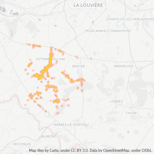 Heatmap voor postcode 7120