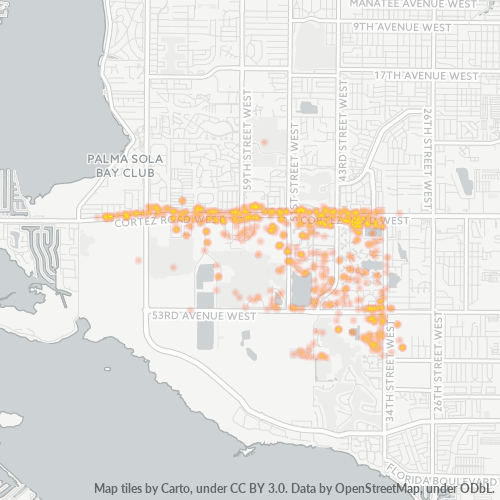 34210 Business Density Heatmap