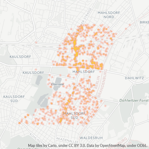 Heatmap für plz 12623