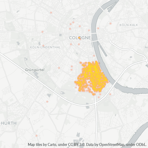 Heatmap für plz 50968